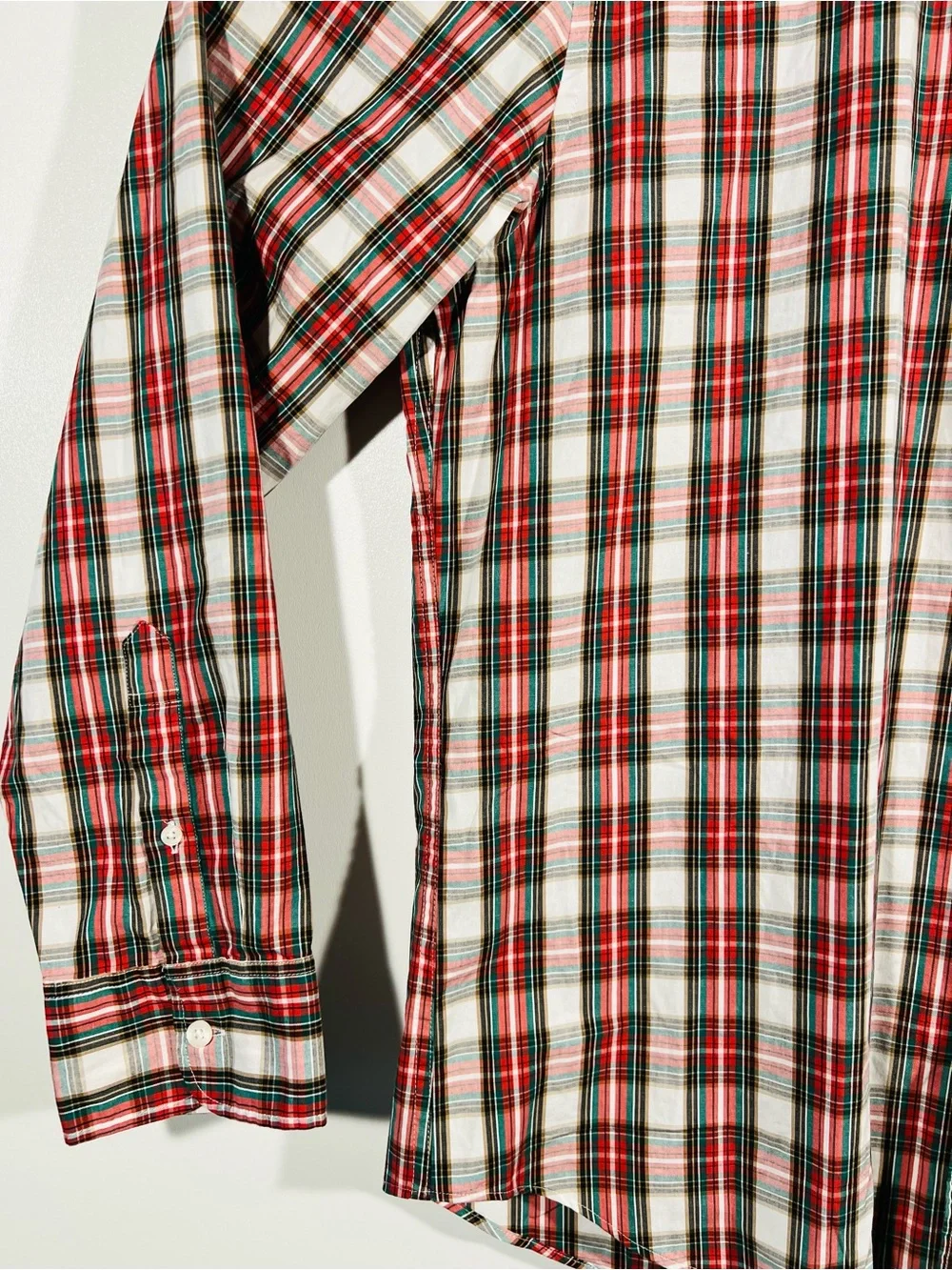 J.Crew Classic Flex Washed Plaid Mens Long Sleeve Button Down Shirt Size 2XL NWT